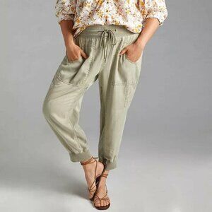 Anthropologie Nomad Joggers Sage Green Cargo Small